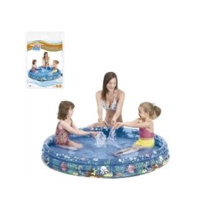 Piscina  Inflável  3 Aneis Translucida  Decorada 253 Litros