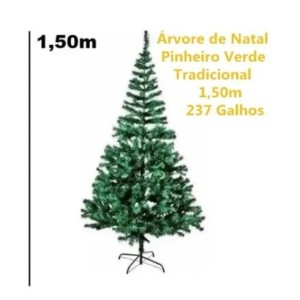 Árvore de Natal  1,50 Metros 237 Galhos